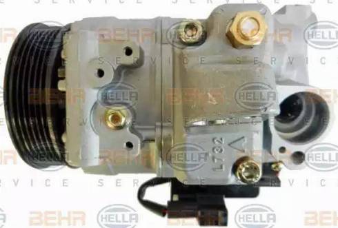 HELLA 8FK 351 114-991 - Компрессор кондиционера autospares.lv