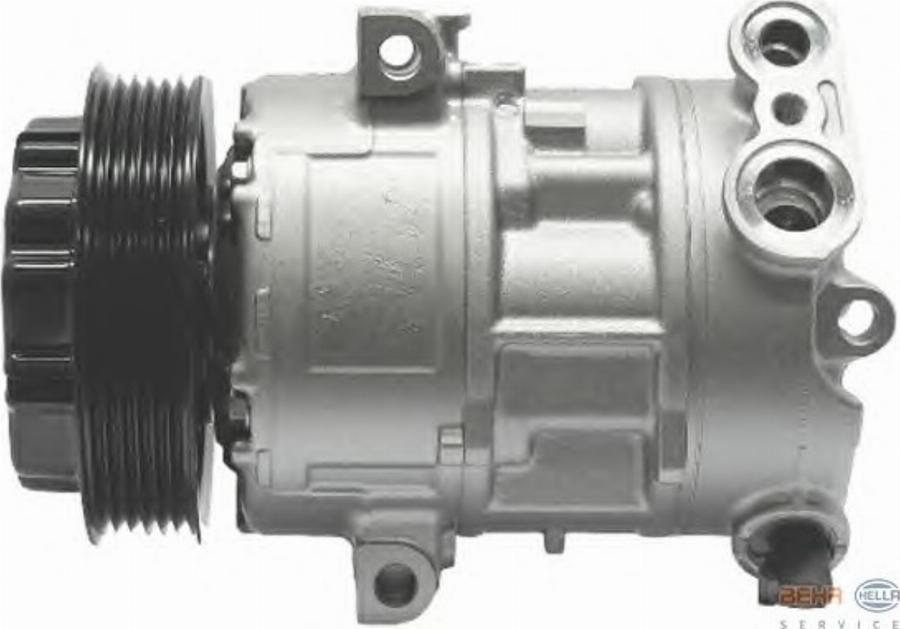 HELLA 8FK 351 114-601 - Компрессор кондиционера autospares.lv