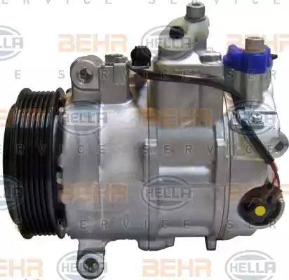 HELLA 8FK 351 114-341 - Компрессор кондиционера autospares.lv