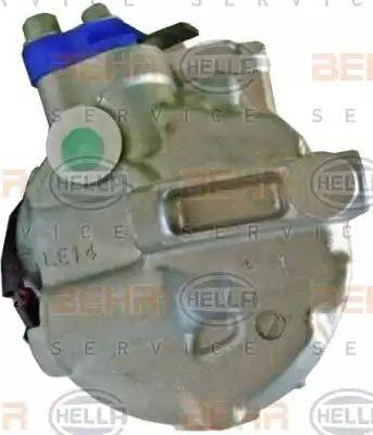 HELLA 8FK 351 114-381 - Компрессор кондиционера autospares.lv