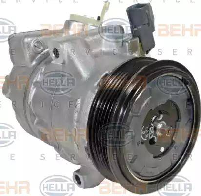 HELLA 8FK 351 114-241 - Компрессор кондиционера autospares.lv