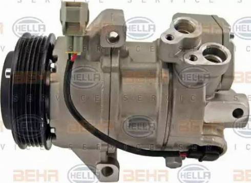 HELLA 8FK 351 114-741 - Компрессор кондиционера autospares.lv