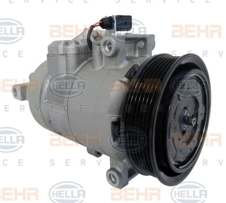 HELLA 8FK 351 114-721 - Компрессор кондиционера autospares.lv