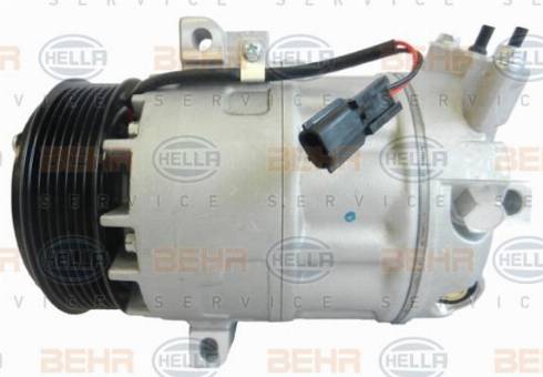 HELLA 8FK 351 115-631 - Компрессор кондиционера autospares.lv