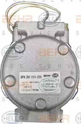 HELLA 8FK 351 110-651 - Компрессор кондиционера autospares.lv