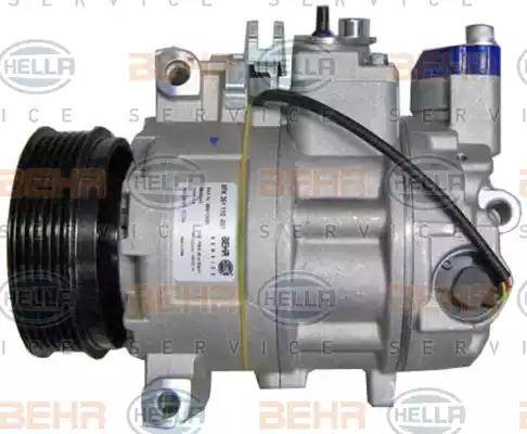 HELLA 8FK 351 110-881 - Компрессор кондиционера autospares.lv