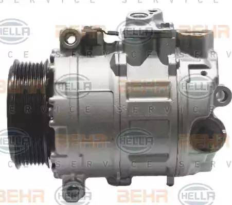 HELLA 8FK 351 110-871 - Компрессор кондиционера autospares.lv