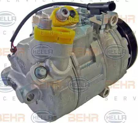 HELLA 8FK 351 110-351 - Компрессор кондиционера autospares.lv