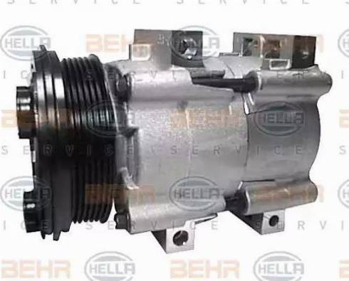 HELLA 8FK 351 113-581 - Компрессор кондиционера autospares.lv