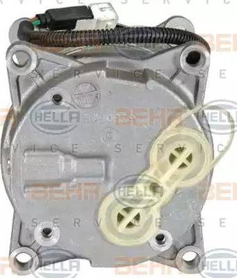 HELLA 8FK 351 134-631 - Компрессор кондиционера autospares.lv