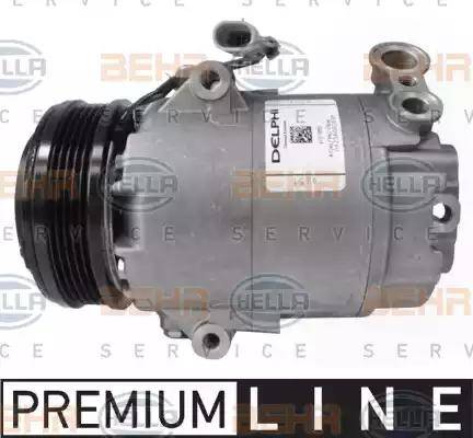 HELLA 8FK 351 135-071 - Компрессор кондиционера autospares.lv