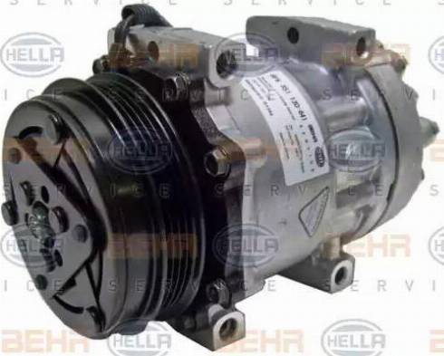 HELLA 8FK 351 130-641 - Компрессор кондиционера autospares.lv