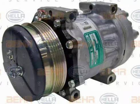 HELLA 8FK 351 130-141 - Компрессор кондиционера autospares.lv