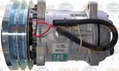 HELLA 8FK 351 130-111 - Компрессор кондиционера autospares.lv