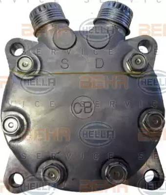 HELLA 8FK 351 130-131 - Компрессор кондиционера autospares.lv