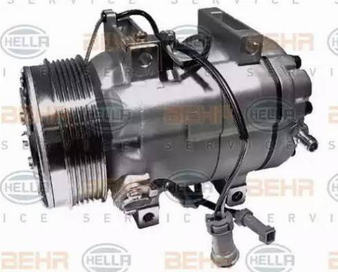 HELLA 8FK 351 133-031 - Компрессор кондиционера autospares.lv