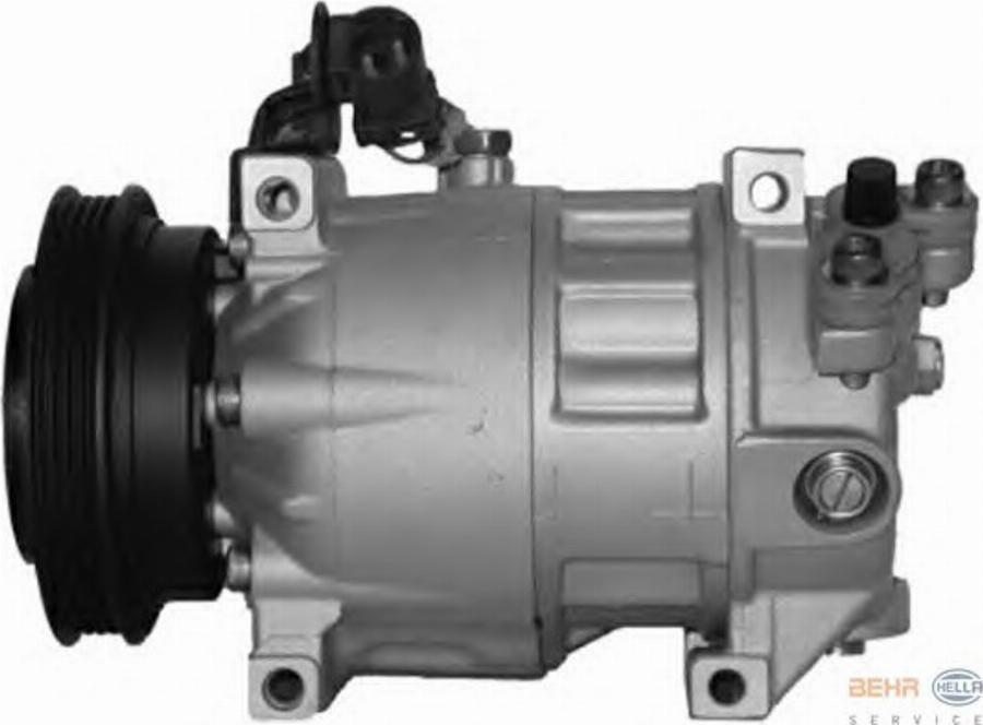 HELLA 8FK 351 132-601 - Компрессор кондиционера autospares.lv