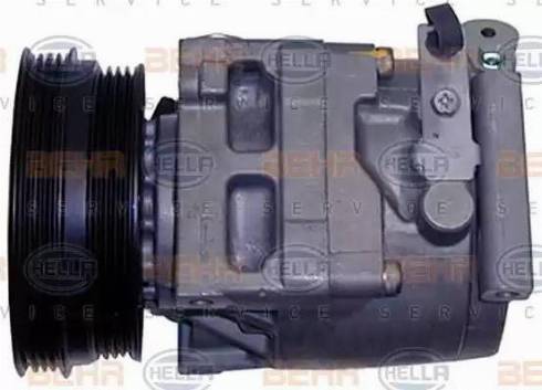 HELLA 8FK 351 129-601 - Компрессор кондиционера autospares.lv