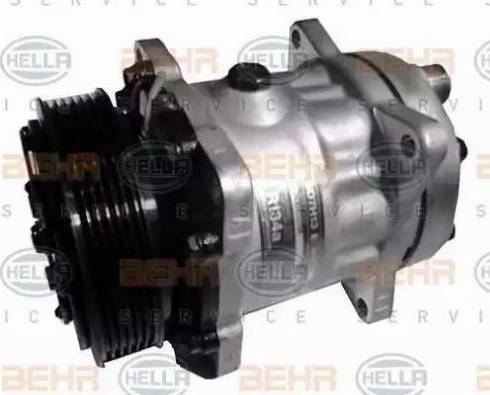 HELLA 8FK 351 125-051 - Компрессор кондиционера autospares.lv