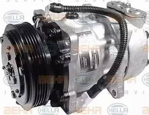 HELLA 8FK 351 125-071 - Компрессор кондиционера autospares.lv