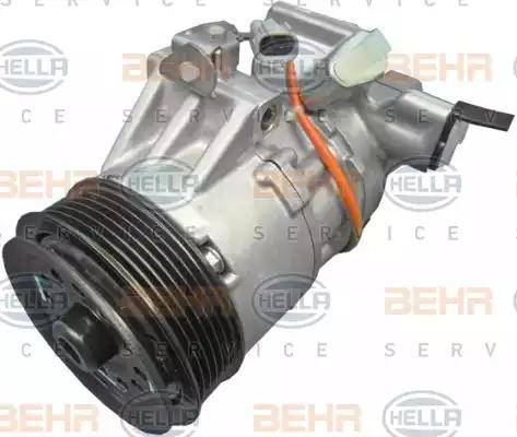 HELLA 8FK 351 125-201 - Компрессор кондиционера autospares.lv