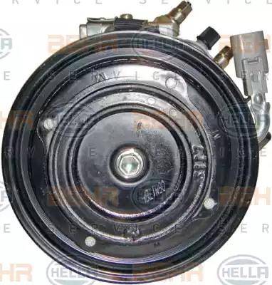 HELLA 8FK 351 125-211 - Компрессор кондиционера autospares.lv