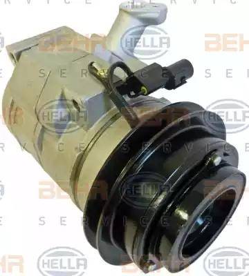 HELLA 8FK 351 125-791 - Компрессор кондиционера autospares.lv