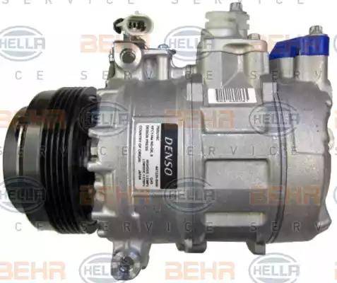 HELLA 8FK 351 126-441 - Компрессор кондиционера autospares.lv