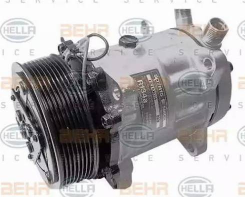 HELLA 8FK 351 126-001 - Компрессор кондиционера autospares.lv