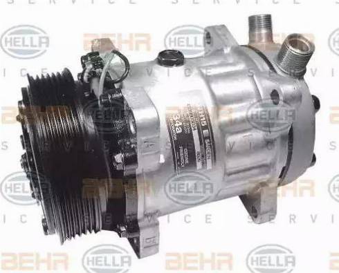 HELLA 8FK 351 126-011 - Компрессор кондиционера autospares.lv