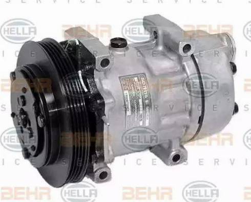 HELLA 8FK 351 126-121 - Компрессор кондиционера autospares.lv