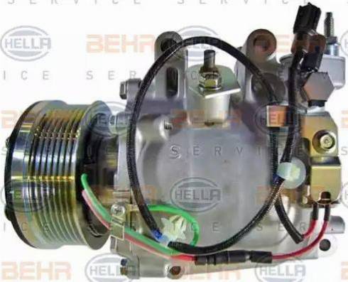 HELLA 8FK 351 121-551 - Компрессор кондиционера autospares.lv