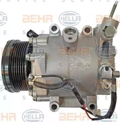 HELLA 8FK 351 121-581 - Компрессор кондиционера autospares.lv