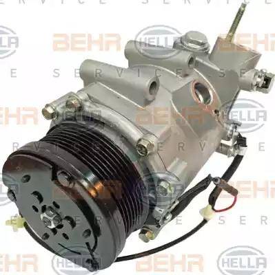 HELLA 8FK 351 121-581 - Компрессор кондиционера autospares.lv