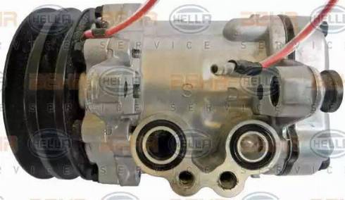 HELLA 8FK 351 128-501 - Компрессор кондиционера autospares.lv