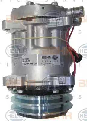 HELLA 8FK 351 128-151 - Компрессор кондиционера autospares.lv