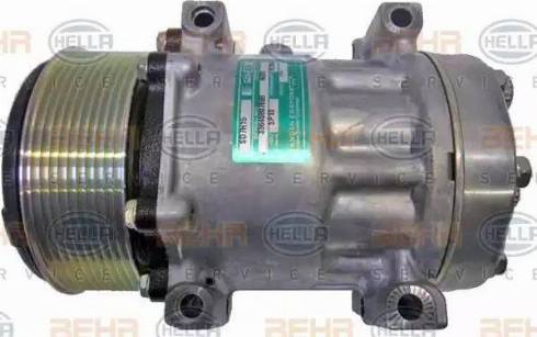 HELLA 8FK 351 128-121 - Компрессор кондиционера autospares.lv