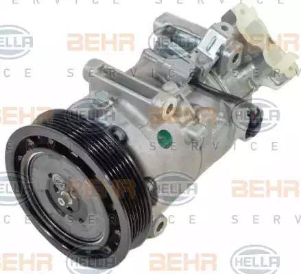 HELLA 8FK 351 123-051 - Компрессор кондиционера autospares.lv