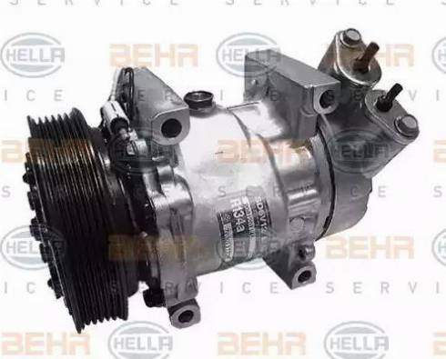 HELLA 8FK 351 127-411 - Компрессор кондиционера autospares.lv