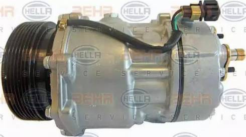 HELLA 8FK 351 127-851 - Компрессор кондиционера autospares.lv