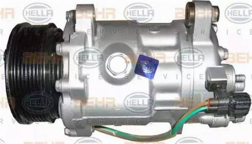 HELLA 8FK 351 127-391 - Компрессор кондиционера autospares.lv