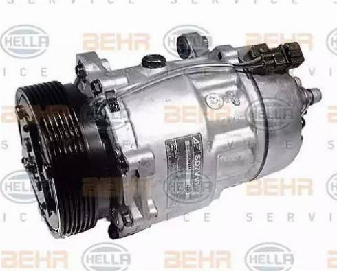 HELLA 8FK 351 127-351 - Компрессор кондиционера autospares.lv