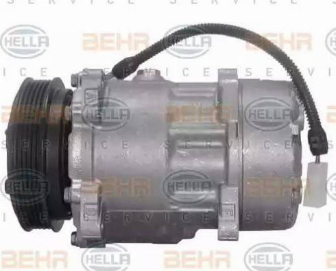 HELLA 8FK 351 127-791 - Компрессор кондиционера autospares.lv