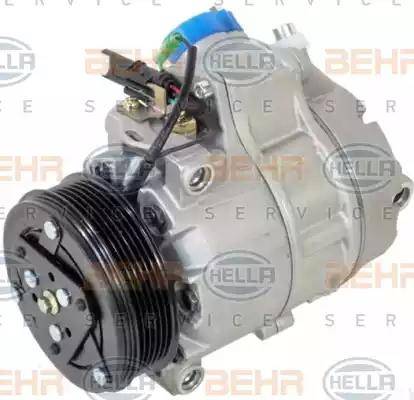 HELLA 8FK 351 340-941 - Компрессор кондиционера autospares.lv