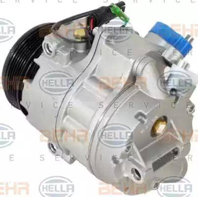 HELLA 8FK 351 340-941 - Компрессор кондиционера autospares.lv