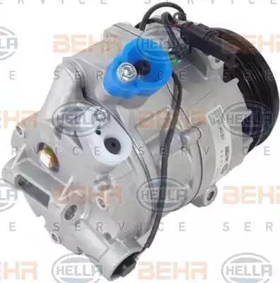 HELLA 8FK 351 340-951 - Компрессор кондиционера autospares.lv