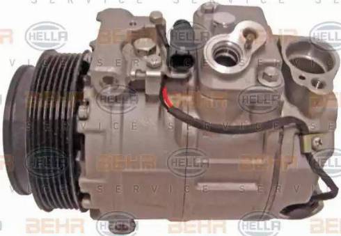 HELLA 8FK 351 340-901 - Компрессор кондиционера autospares.lv