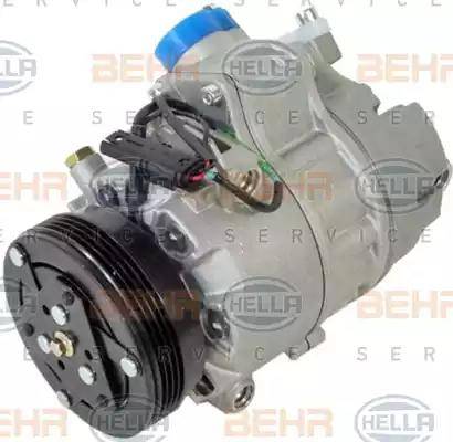 HELLA 8FK 351 340-931 - Компрессор кондиционера autospares.lv