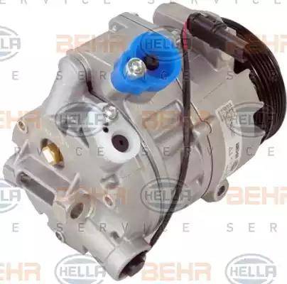 HELLA 8FK 351 340-921 - Компрессор кондиционера autospares.lv