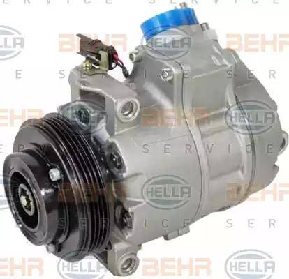 HELLA 8FK 351 340-921 - Компрессор кондиционера autospares.lv